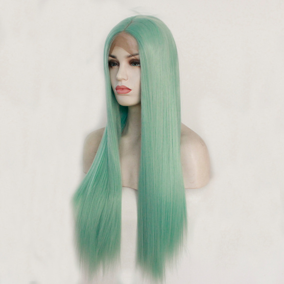 Top Selling Green Color Lace Front Wigs - Picture 4 of 5